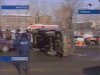 В Иркутске перевернулась машина скорой медицинской помощи